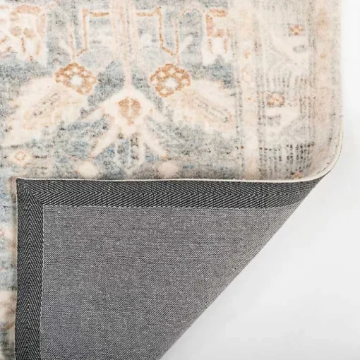 Rosette Denim Area Rug, 7x9