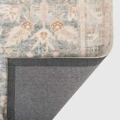 Rosette Denim Area Rug, 5x7