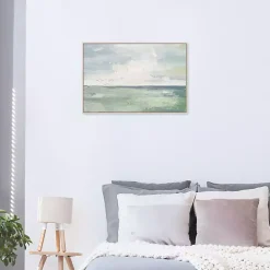 Rough Tide Framed Canvas Art Print