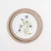 Round Blue Florals II Framed Art Print
