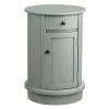 Round Gray Beckly Accent Table