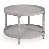 Round Gray Bellport Coffee Table
