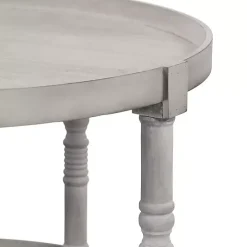 Round Gray Bellport Coffee Table