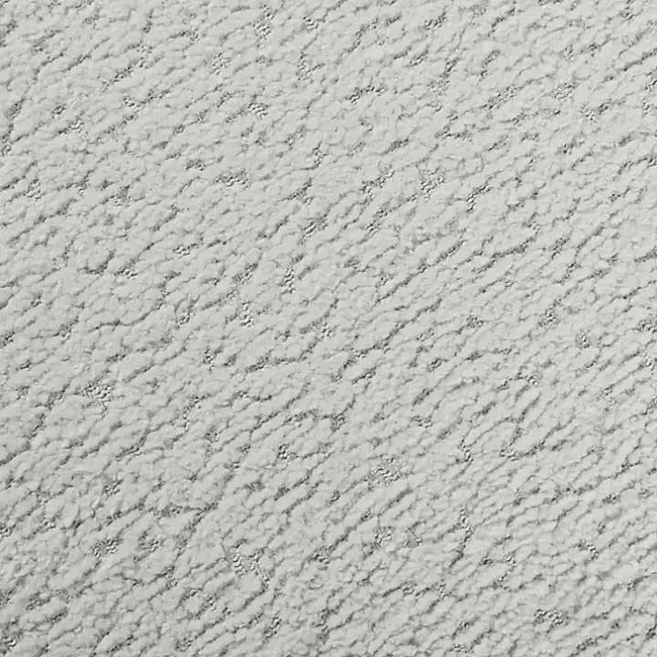 Round Gray Upholstered Ottoman