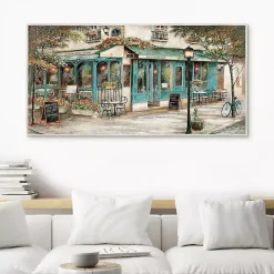 Rue Du Jardin Corner Bistro Framed Wall Art