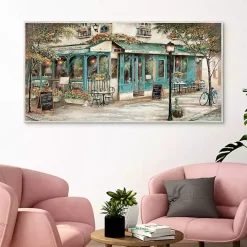 Rue Du Jardin Corner Bistro Framed Wall Art