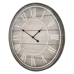 Rustic Charm Wood Wall Clock