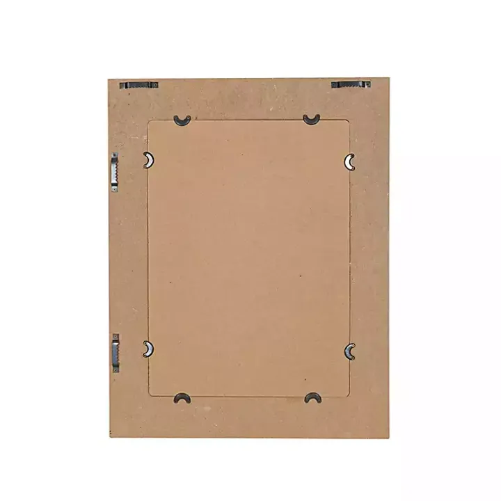 Rustic Driftwood Striped Wall Mirror