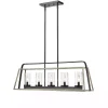 Rustic Gray and Black Open Chandelier