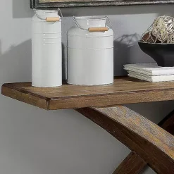 Rustic Oak Wood Juna Console Table