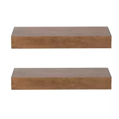 Rustic Wood 2-pc. Floating Shelves, 18 in.