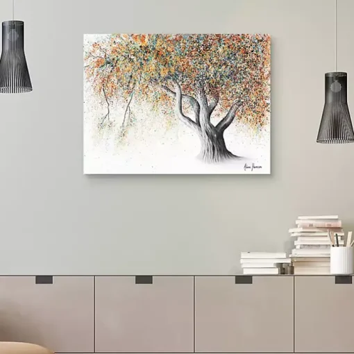 Rusty Autumn Tree Canvas Art Print