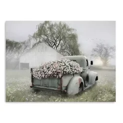 Sage Flower Truck Canvas Art Print, 40x30 in.