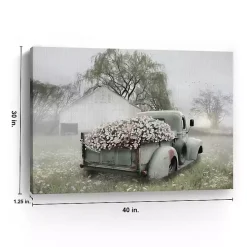Sage Flower Truck Canvas Art Print, 40x30 in.