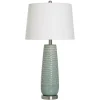 Sage Green Ceramic Dimpled Table Lamp