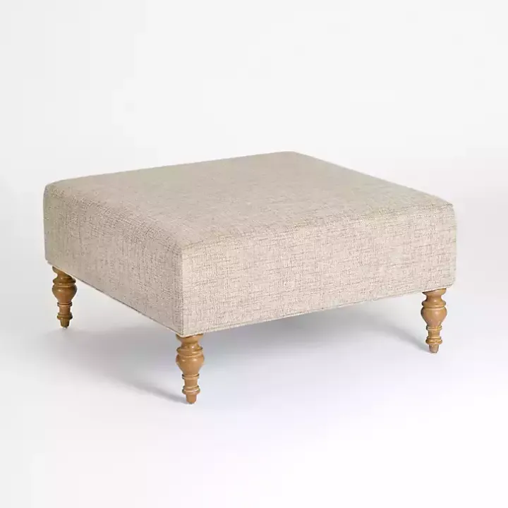 Sand Upholstered Chanson Coffee Table Ottoman