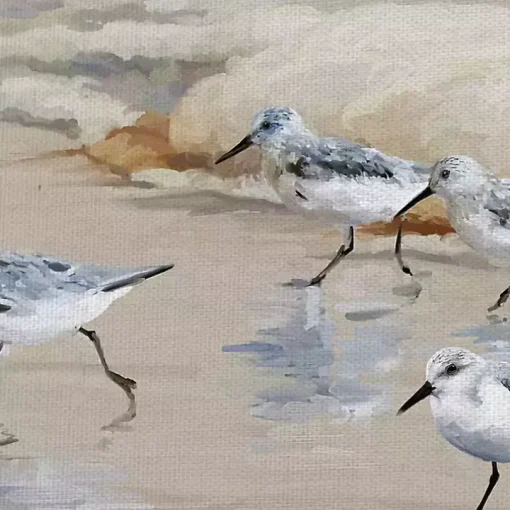 Sandpiper Beach I and II Art Prints, Set of 2