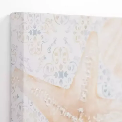 Sandy Seashells Canvas Art Prints, Set of 2