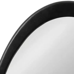 Satin Black Asymmetrical Wall Mirror