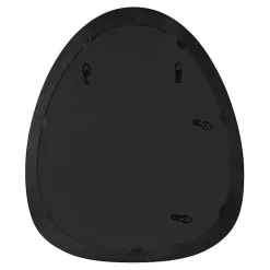 Satin Black Asymmetrical Wall Mirror