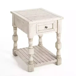 Savannah Cream Distressed Side Table
