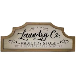 Scalloped Arch Top Laundry Room Framed Wall Sign
