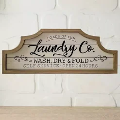 Scalloped Arch Top Laundry Room Framed Wall Sign