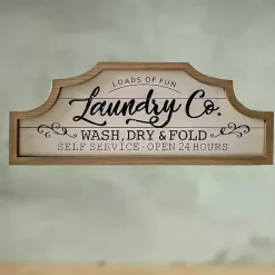 Scalloped Arch Top Laundry Room Framed Wall Sign