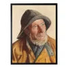 Sea Captain Portrait Framed Art Print