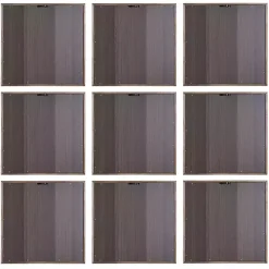 Sea Creatures Framed Wood Art Prints, Set of 9