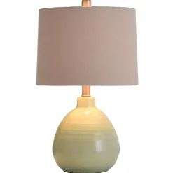 Seafoam Mint Green Ceramic Table Lamp