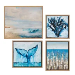 Seascape Multi-Sized Canvas Art Prints, Set of 4