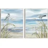 Seaside Rest Framed Canvas Art Prints, Set of 2