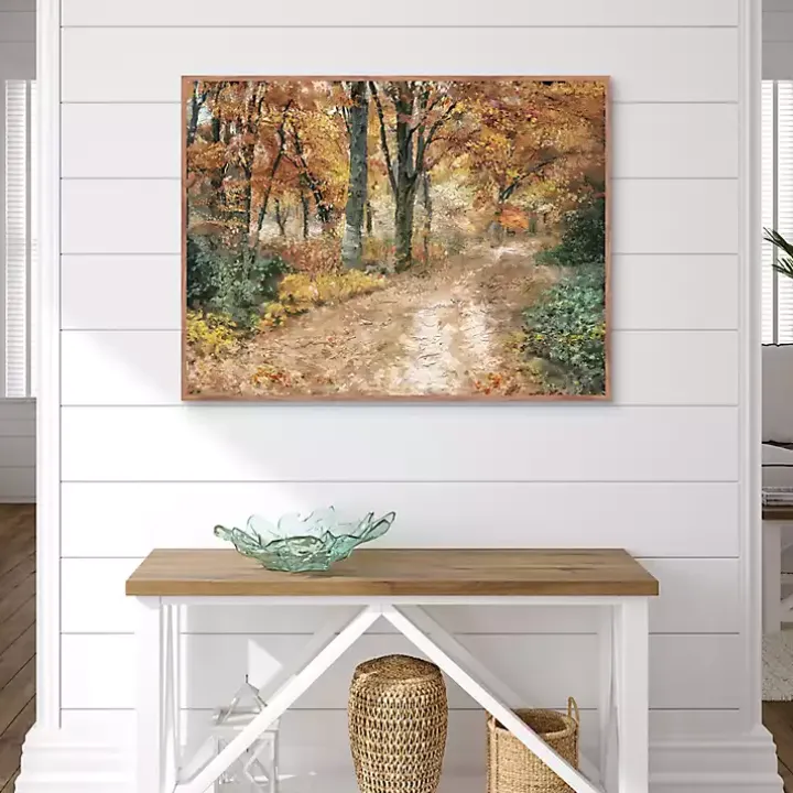 Seasonal Colors Framed Canvas Art Print
