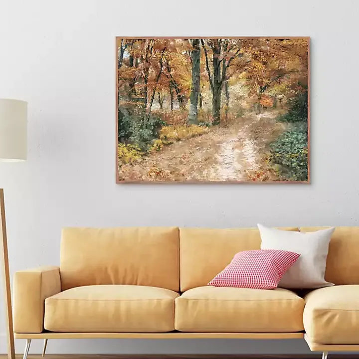 Seasonal Colors Framed Canvas Art Print