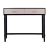 Serena 2-Drawer Black Console Table