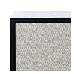 Serena 2-Drawer Black Console Table