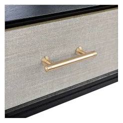 Serena 2-Drawer Black Console Table