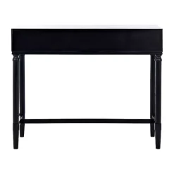 Serena 2-Drawer Black Console Table