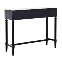 Serena 2-Drawer Black Console Table