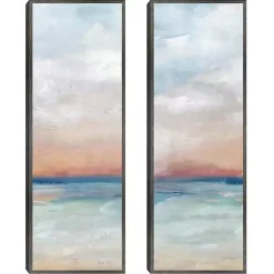 Serene Scene Framed Canvas Art Prints, Set of 2