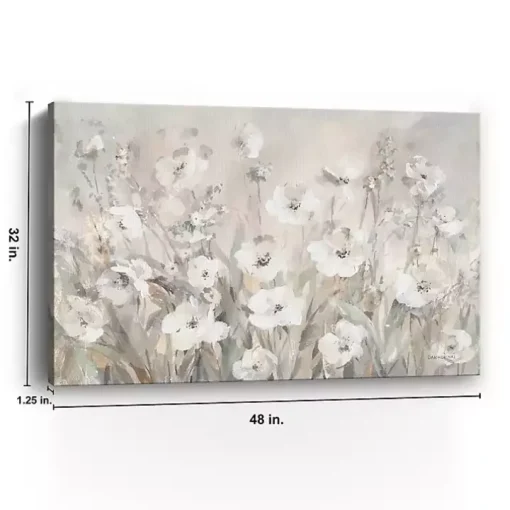 Shades of White Canvas Art Print, 32x48
