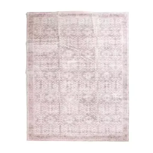 Shiva Red Botanical Washable Area Rug, 8x10