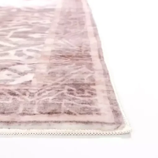Shiva Red Botanical Washable Area Rug, 8x10