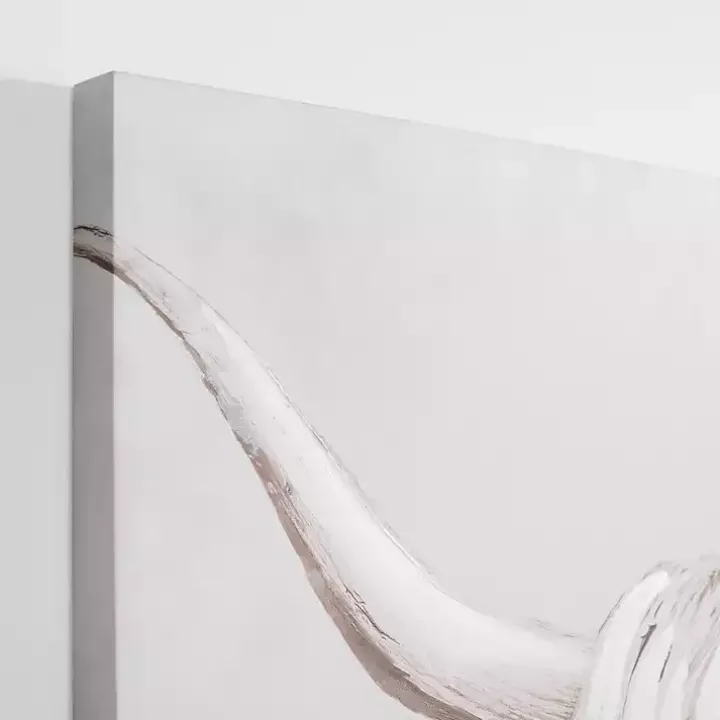 Shy Highland Cow Canvas Art Print