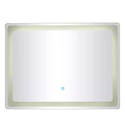 Silver Adjustable LED Wall Mirror