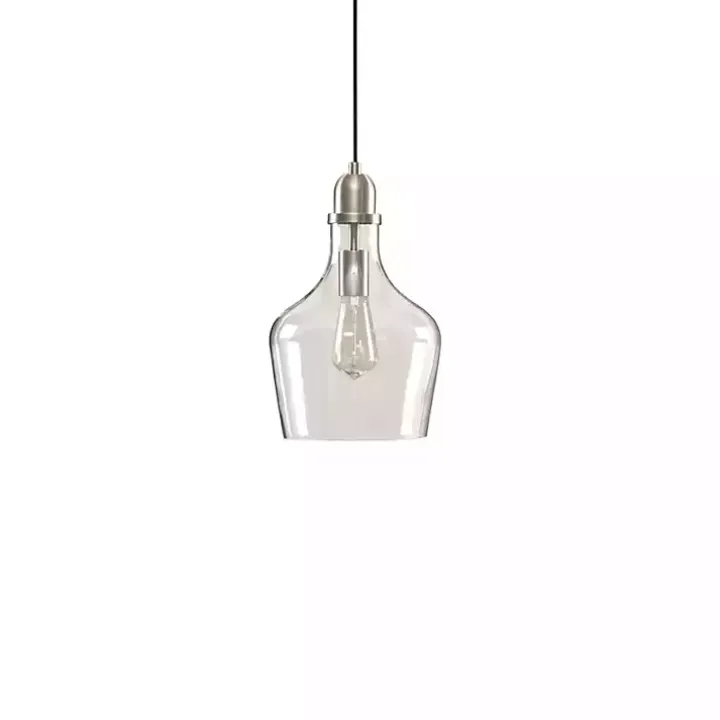 Silver Glass Avalon Pendant Light