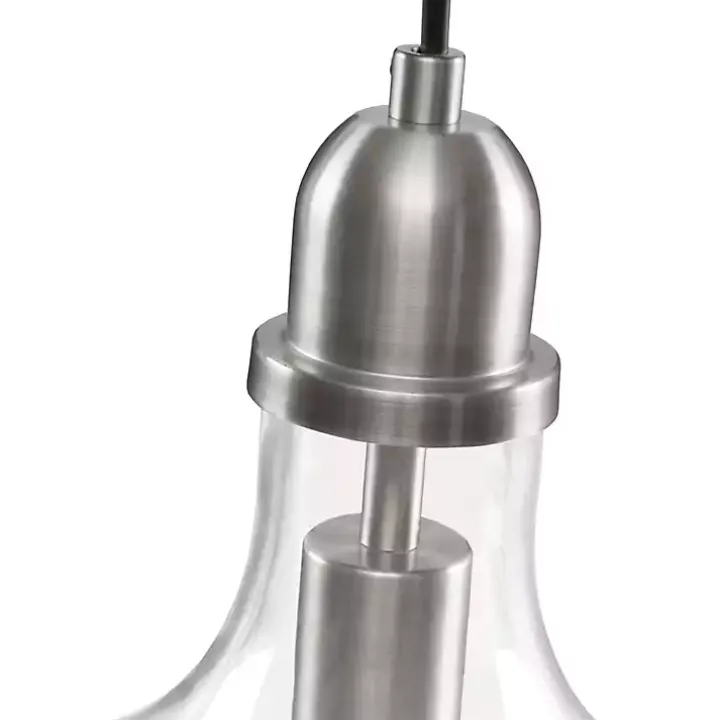 Silver Glass Avalon Pendant Light