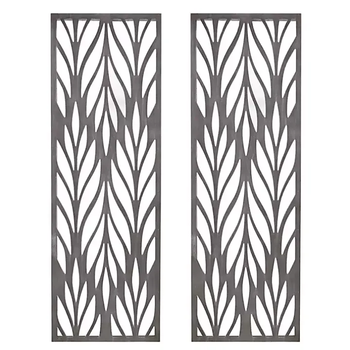 Silver Madison Park Florian Wall Plaques, Set of 2
