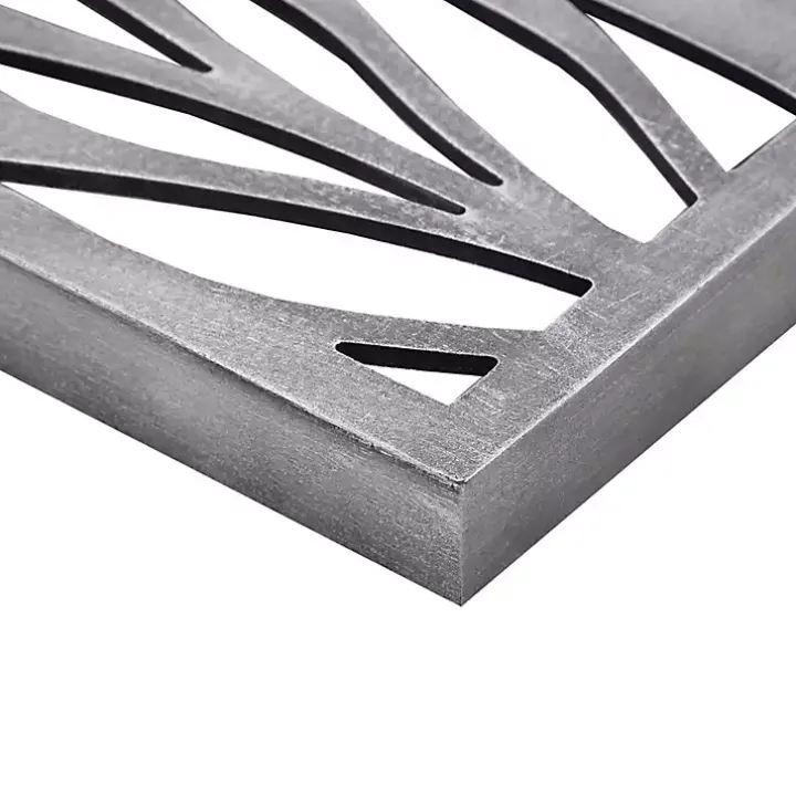 Silver Madison Park Florian Wall Plaques, Set of 2